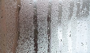 Condensation in double glazing unit